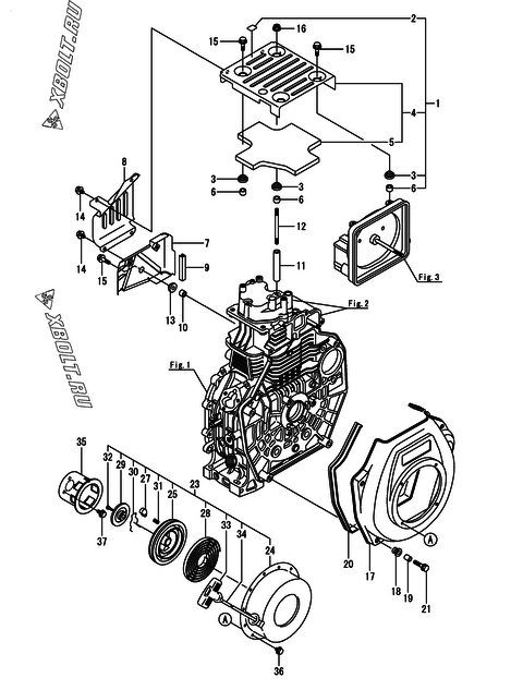  Пусковое устройство двигателя Yanmar L70V6-VESA2