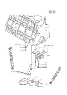  Двигатель Yanmar 4T112TL-P, узел -  Система смазки 