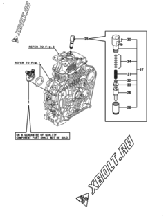  Двигатель Yanmar L100V6FJ1P1AAS5, узел -  Топливный насос высокого давления (ТНВД) 