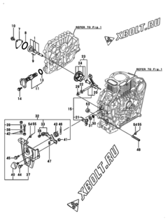  Двигатель Yanmar L100AE-DEGLE8YC, узел -  Масляный насос 
