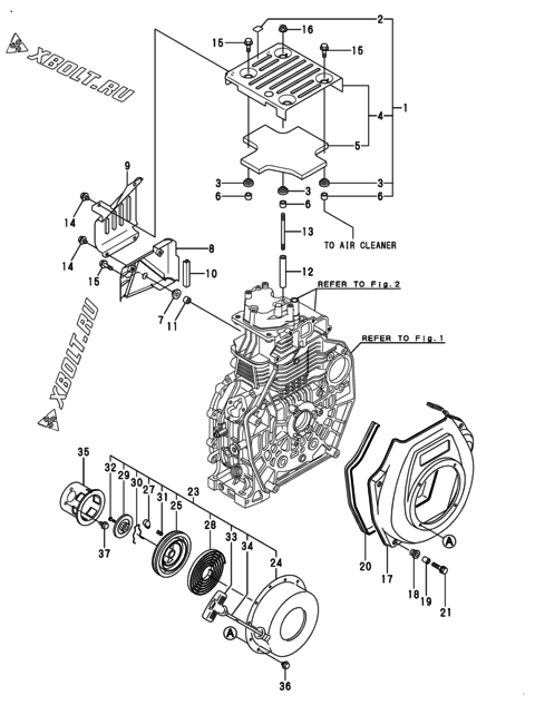  Пусковое устройство двигателя Yanmar L70N6CA1T1CAID