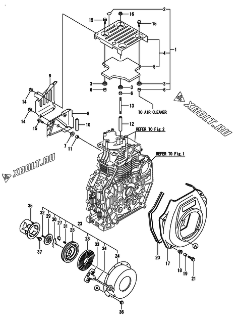  Пусковое устройство двигателя Yanmar L70N5EJ1C1AAAY