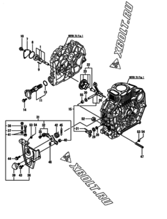  Двигатель Yanmar L70AE-DEMBYC, узел -  Масляный насос 