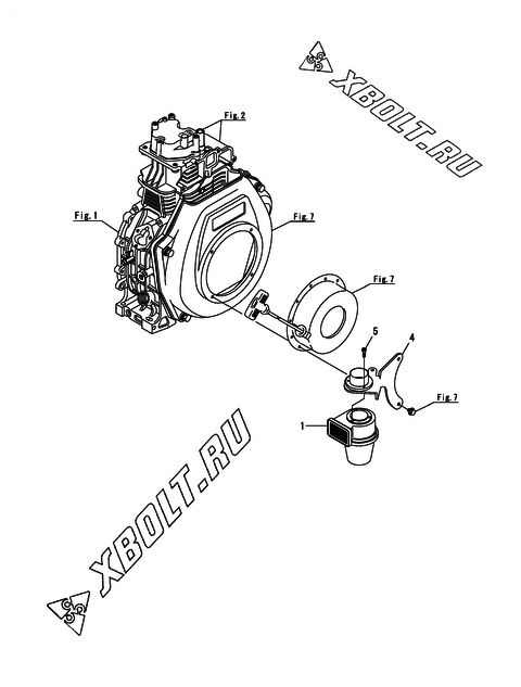 PRE CLEANER двигателя Yanmar L70N5AJ8T1AAWK