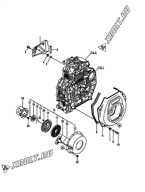  Пусковое устройство двигателя Yanmar L70N6-GYCS2