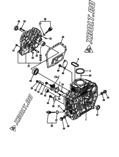  Двигатель Yanmar L70N5EF1C1EAAR, узел -  Блок цилиндров 