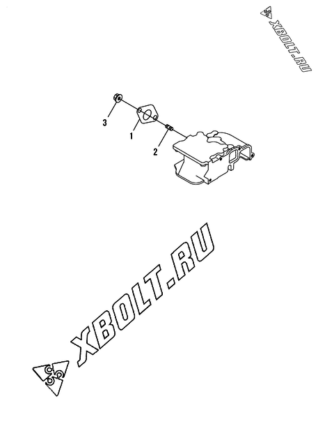 MUFFLER, EXHAUST двигателя Yanmar L70N5EN9C9HAMA