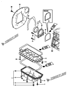 MOUNTING FLANGE & LUB.OIL SUMP
