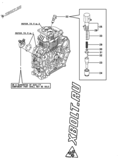  Двигатель Yanmar L70EE-DGLEYC, узел -  Топливный насос высокого давления (ТНВД) 