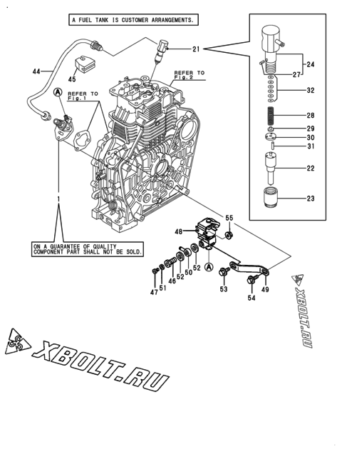  Топливный насос высокого давления (ТНВД) двигателя Yanmar L100EE-DEGLE