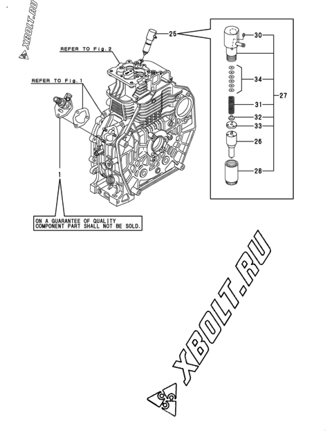  Топливный насос высокого давления (ТНВД) двигателя Yanmar L70V6AF1R1AA