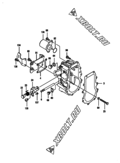  Двигатель Yanmar 4TNV88-BDGPF, узел -  Регулятор оборотов 