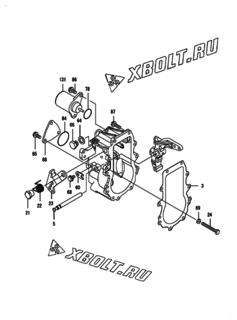  Двигатель Yanmar 3TNV84T-BMCU, узел -  Регулятор оборотов 