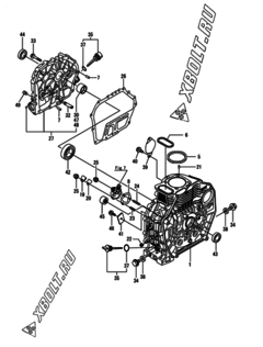  Двигатель Yanmar L70N5EF0C1EAPR, узел -  Блок цилиндров 